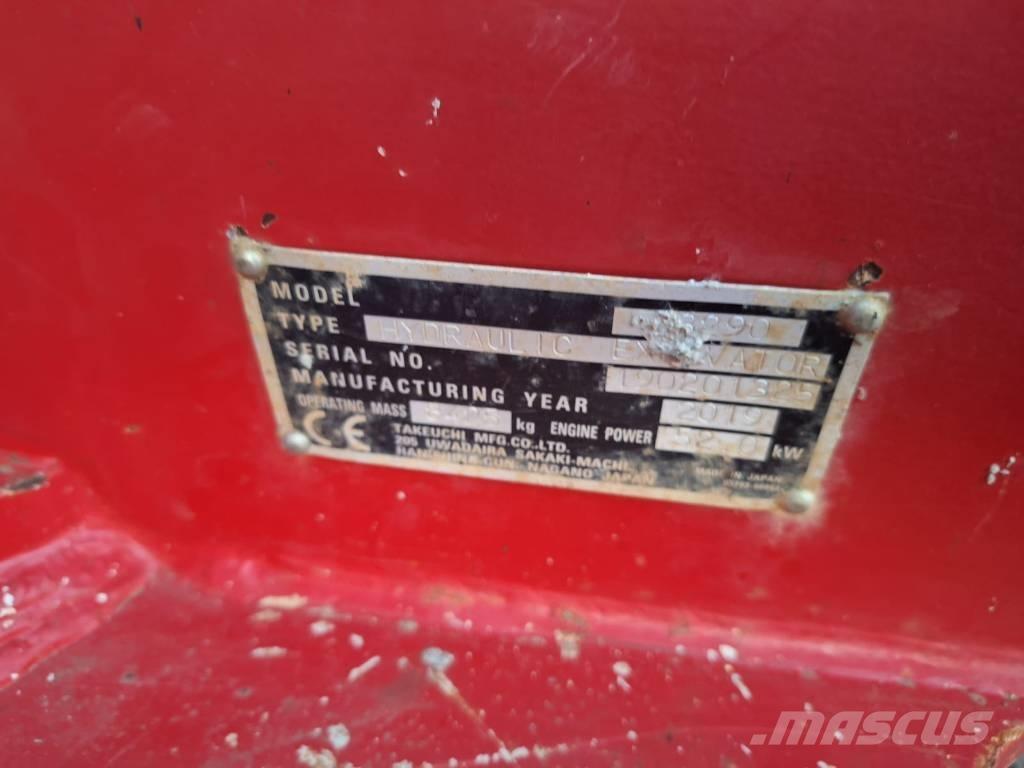 Takeuchi TB 290 중형굴삭기 7톤-28톤