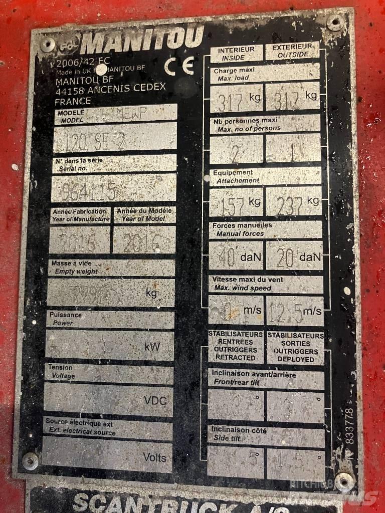 Manitou 120SE 가위형 리프트