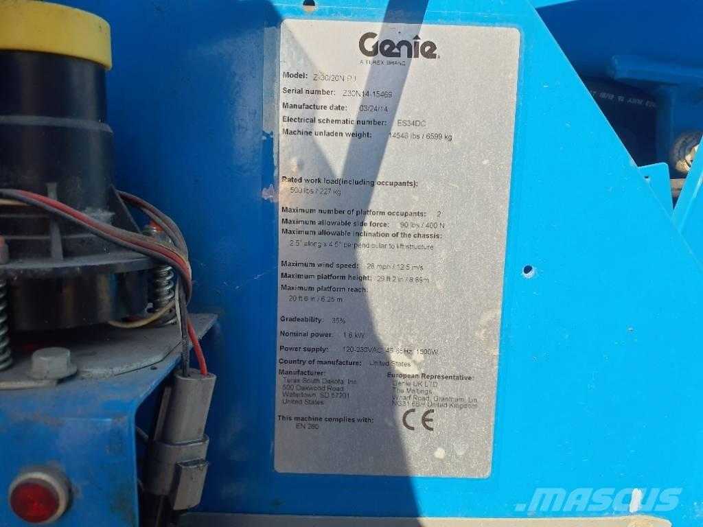 Genie Z30/20N 관절형 전동이동 리프트