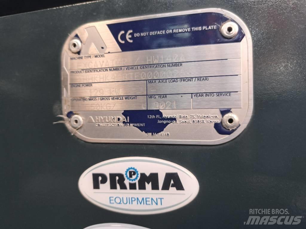 Hyundai HW140A  휠 굴삭기