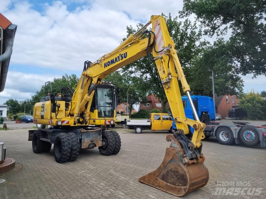 Komatsu PW 160-7E0  휠 굴삭기