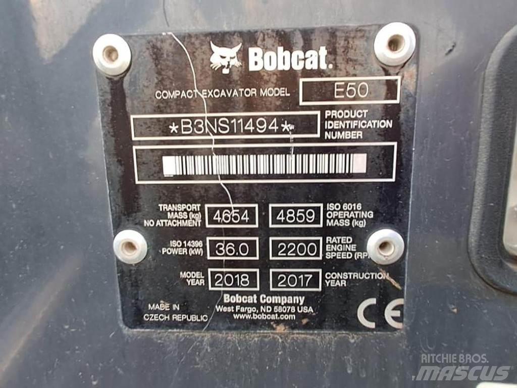 Bobcat E50 소형 굴삭기 7톤 미만