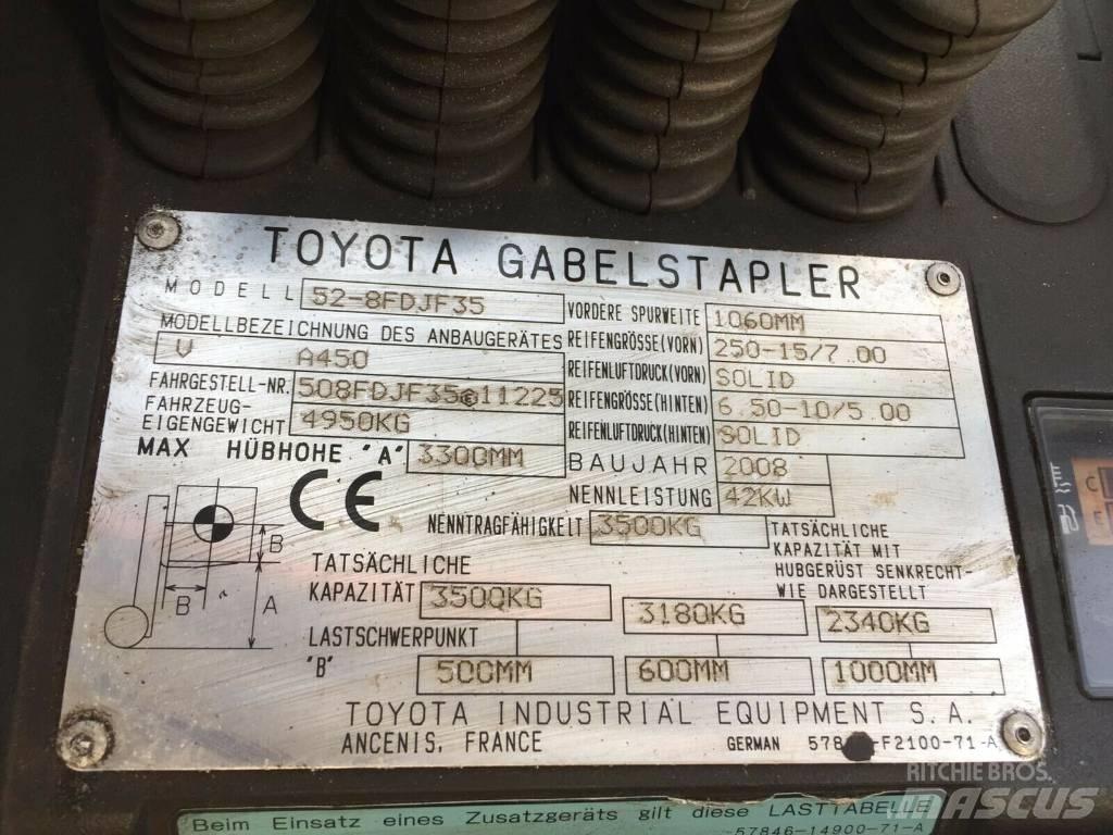 Toyota 02-8 FD JF 35 디젤 지게차