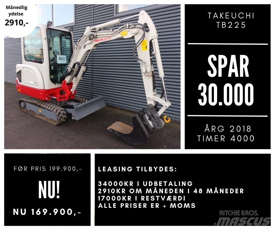 Takeuchi tb225 소형 굴삭기 7톤 미만