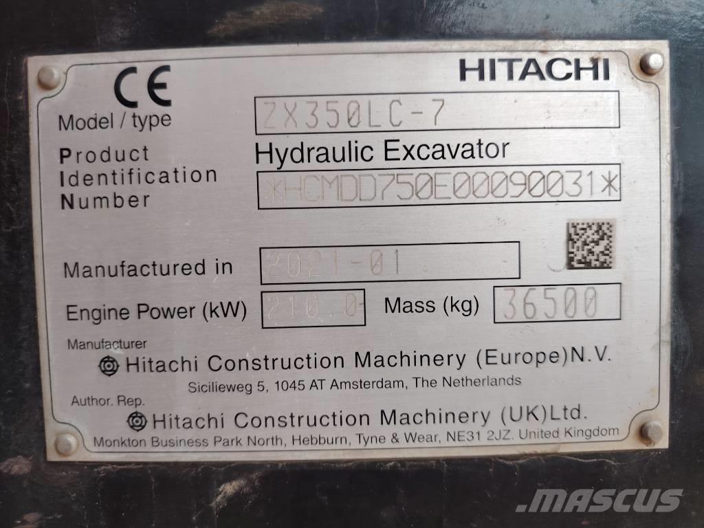 Hitachi 350LC 대형 굴삭기 29톤 이상