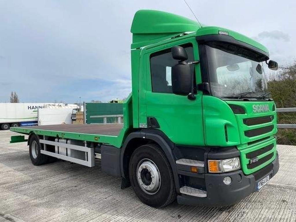 Scania P 410 플랫베드/드롭사이드 트럭