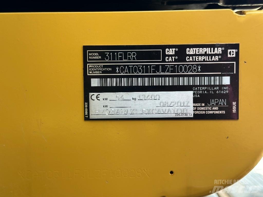 CAT 311 F LRR 대형 굴삭기 29톤 이상