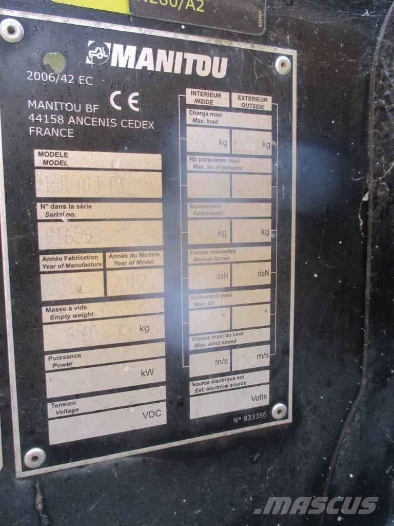 Manitou 160 ATJ 관절형 전동이동 리프트