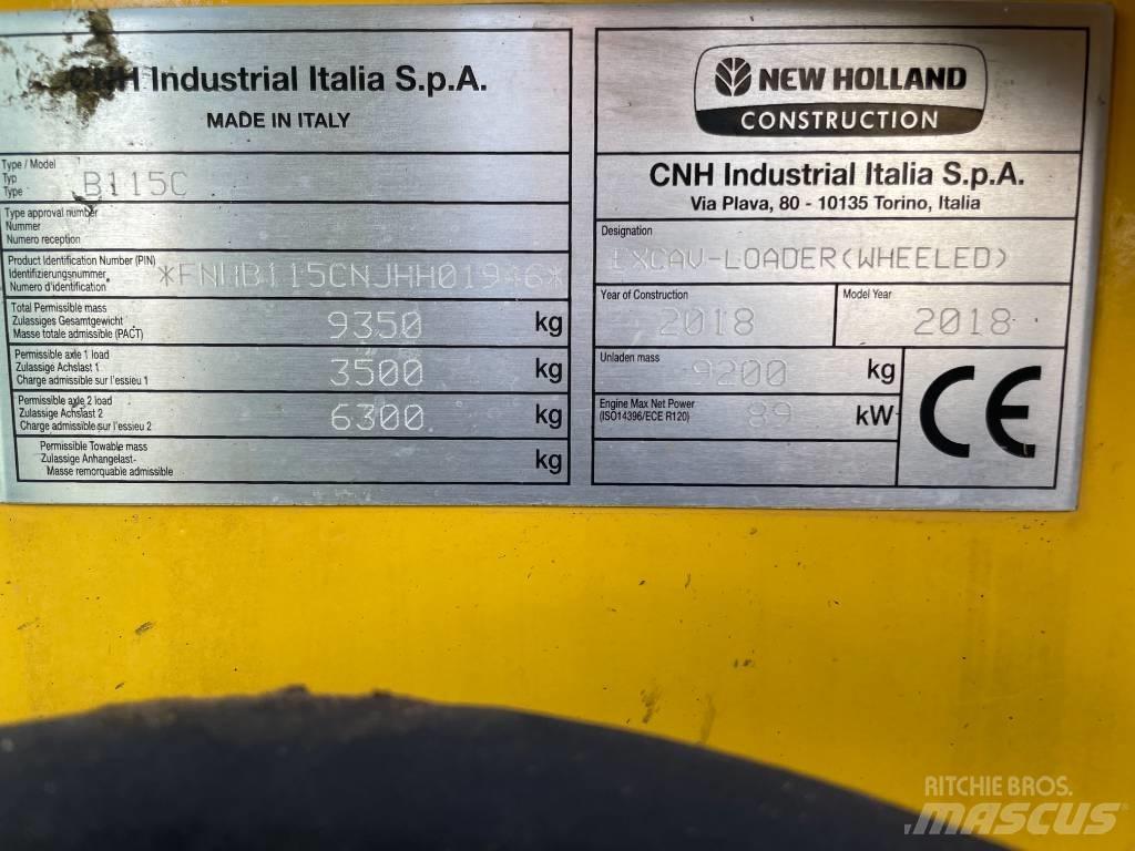 New Holland B115C 백호로더