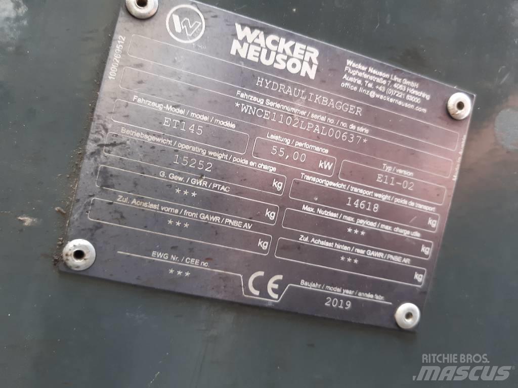 Wacker Neuson ET145 대형 굴삭기 29톤 이상