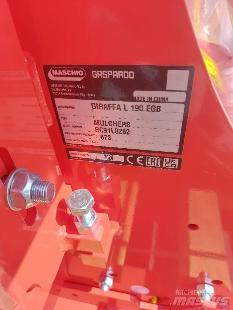 Maschio giraffa 190 목장 제초기 및 토퍼