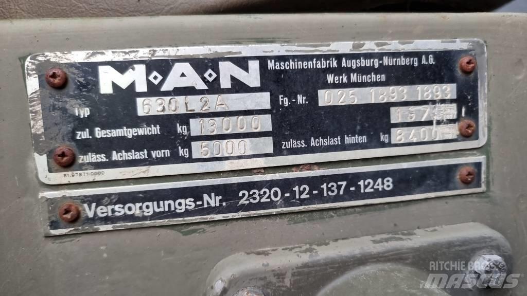 MAN 630 탑차 트럭