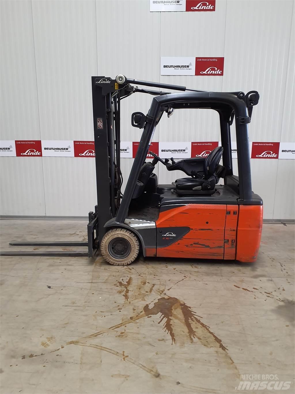 Linde E16L 전동 지게차