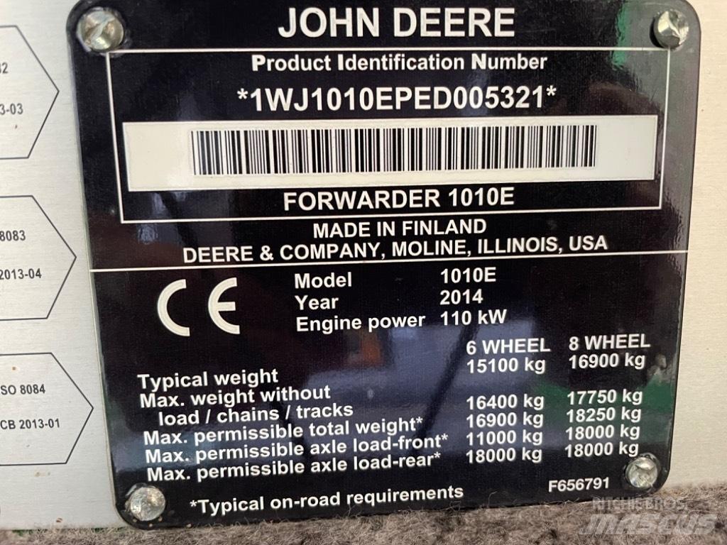 John Deere 1010 E 원목 포워더