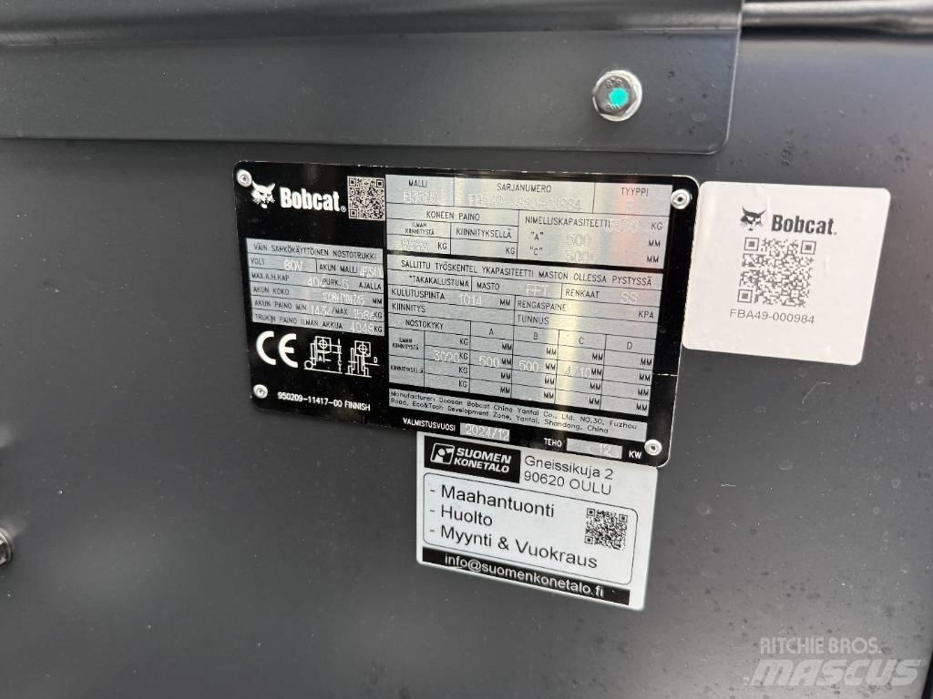 Bobcat B35NS Trukki 전동 지게차