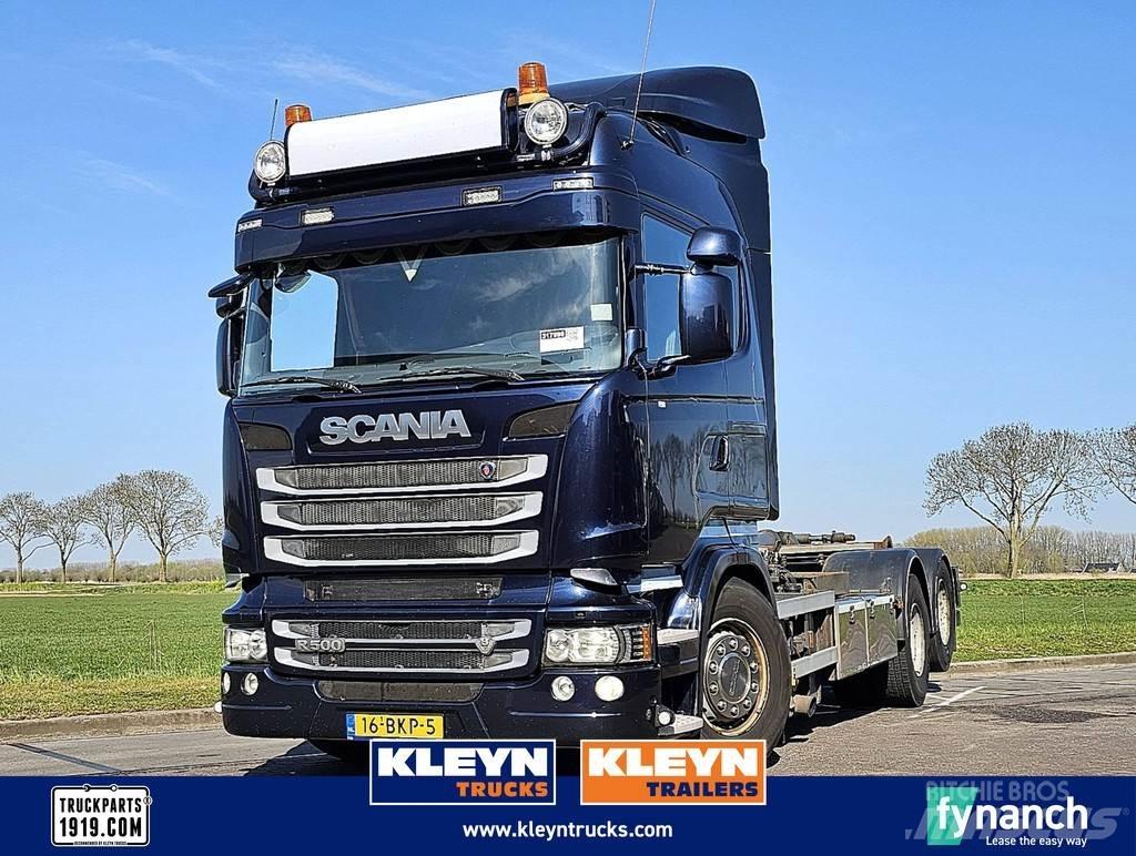 Scania R500 훅 리프트 트럭