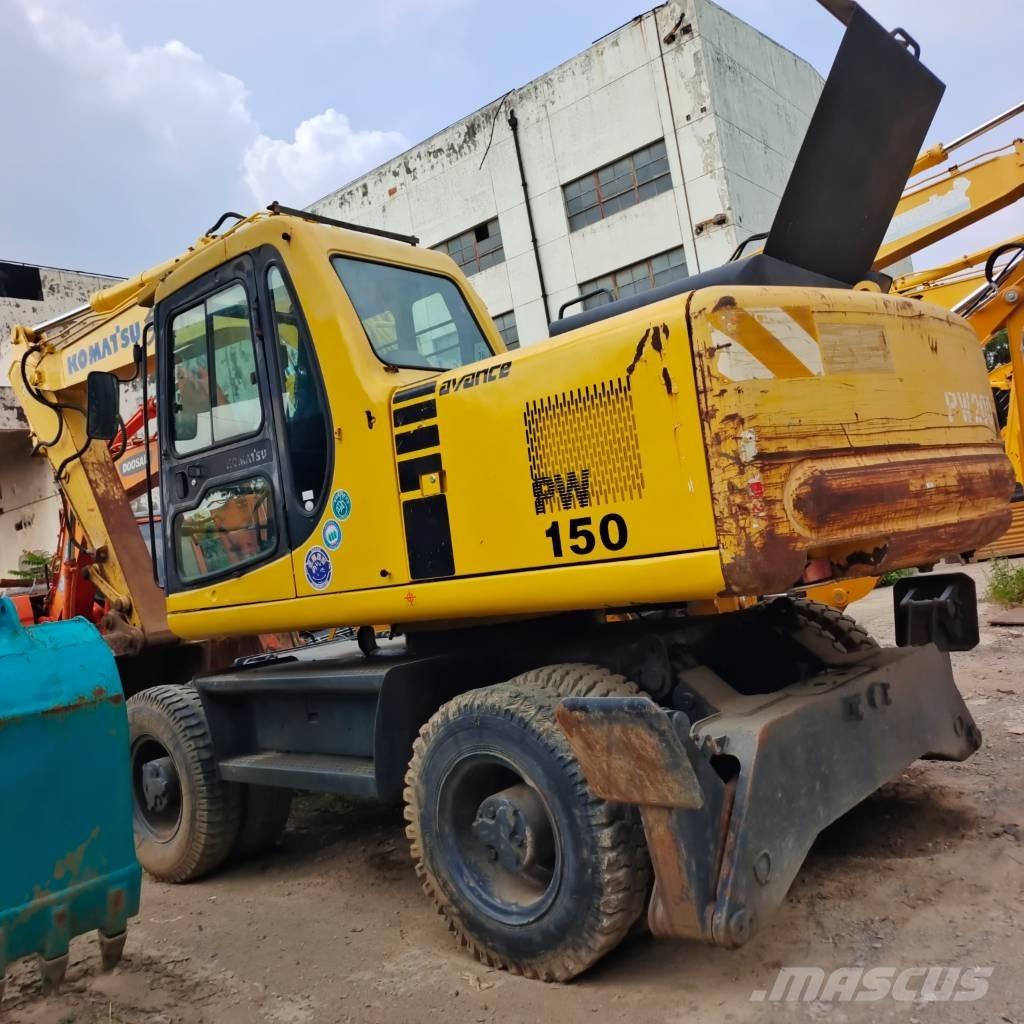 Komatsu PW 150  휠 굴삭기