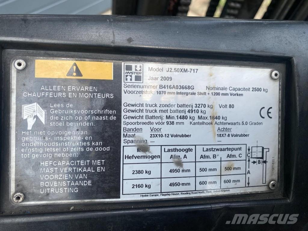 Hyster J2.50XM 전동 지게차