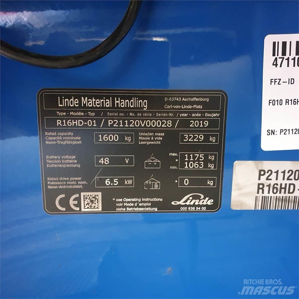 Linde R16HD 리치 트럭