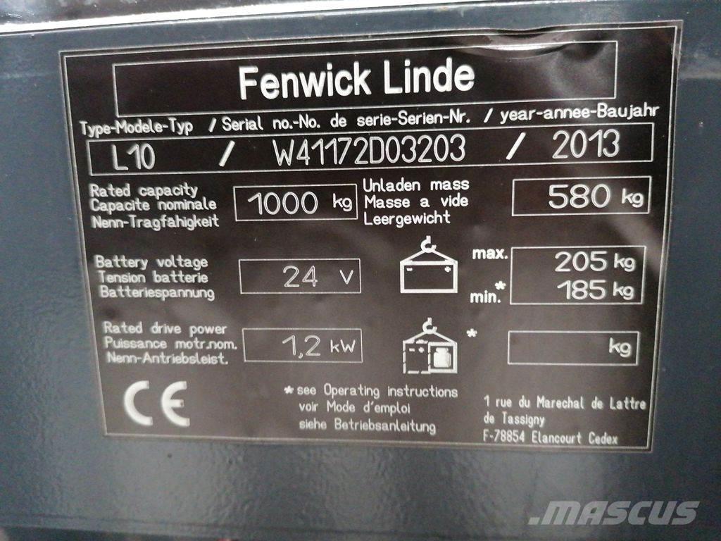Linde L10 포크리프트