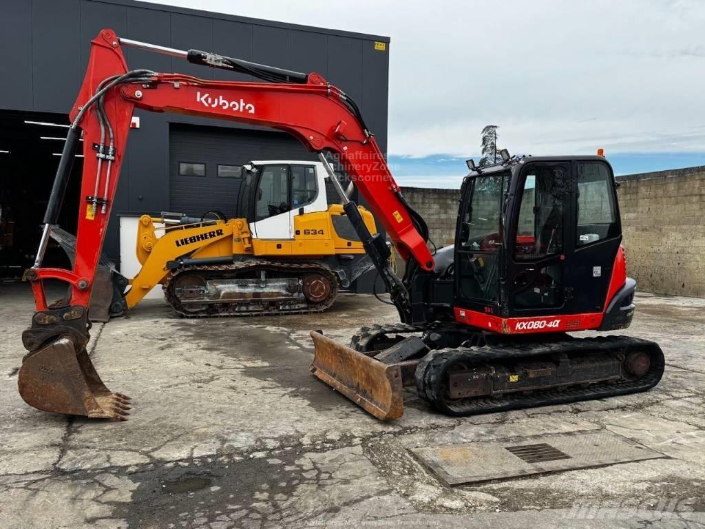 Kubota KX 080-4 중형굴삭기 7톤-28톤