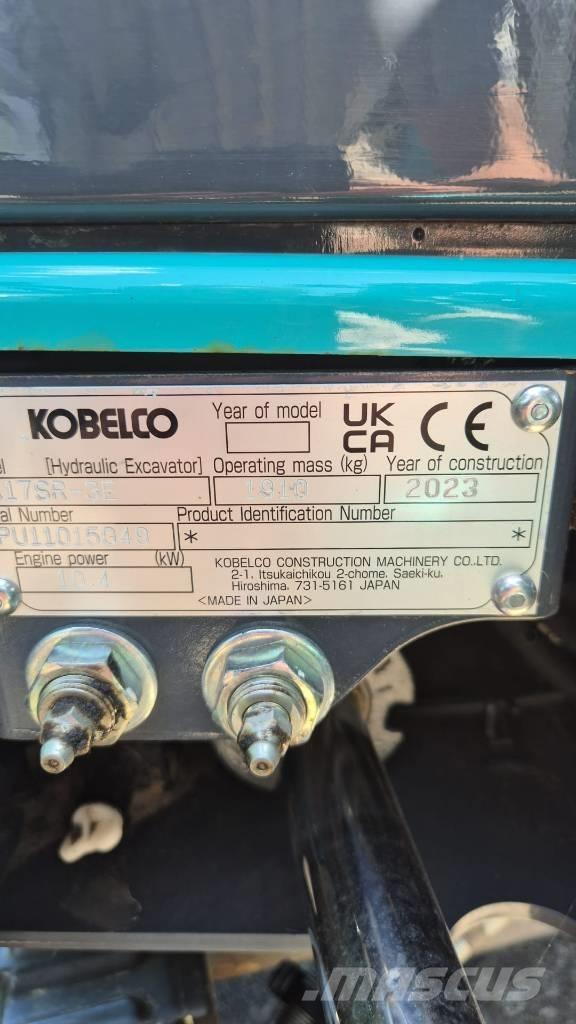 Kobelco SK 17 SR 소형 굴삭기 7톤 미만