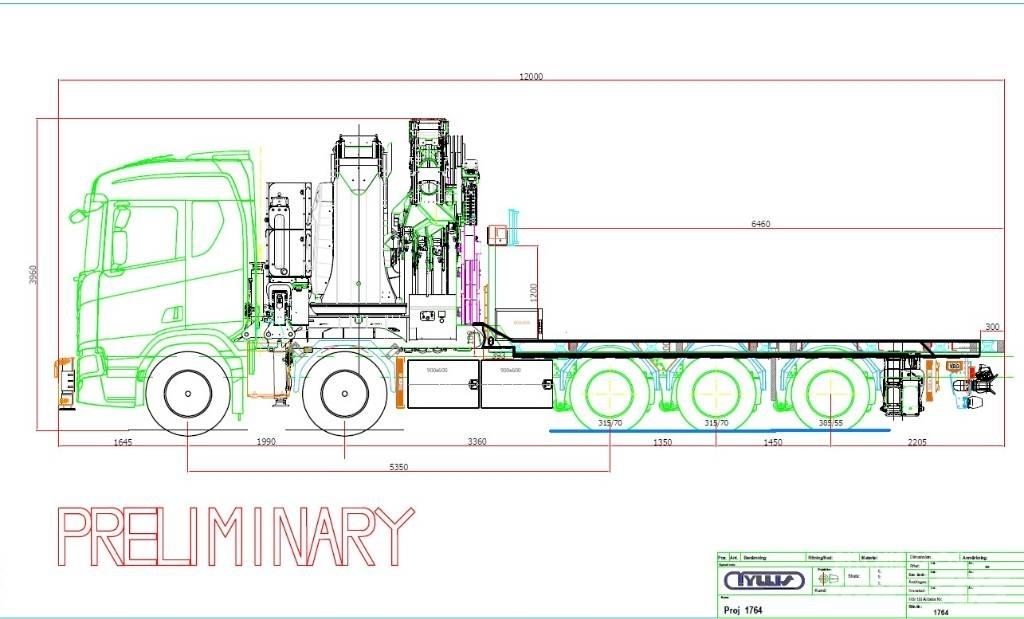 Scania R660 크레인 트럭