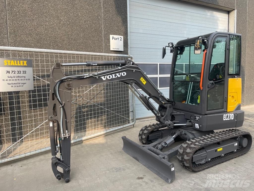 Volvo EC27D 소형 굴삭기 7톤 미만