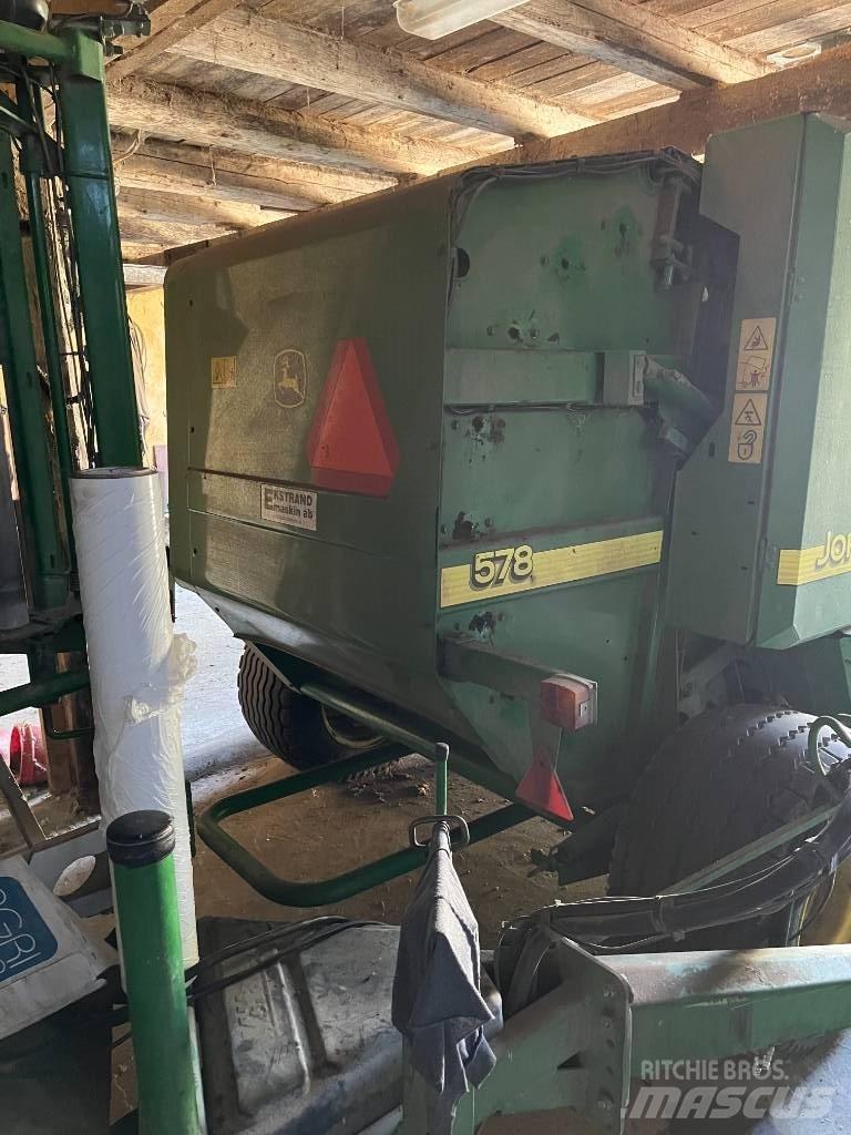John Deere 578 원형 곤포기