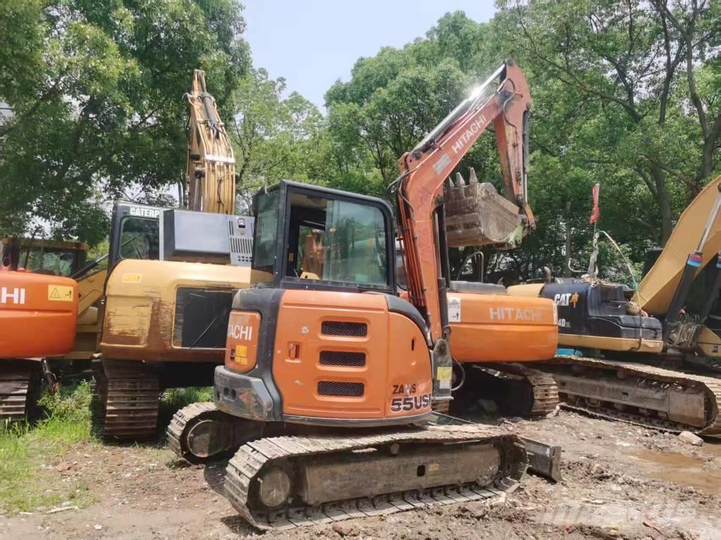 Hitachi zx55usr 소형 굴삭기 7톤 미만