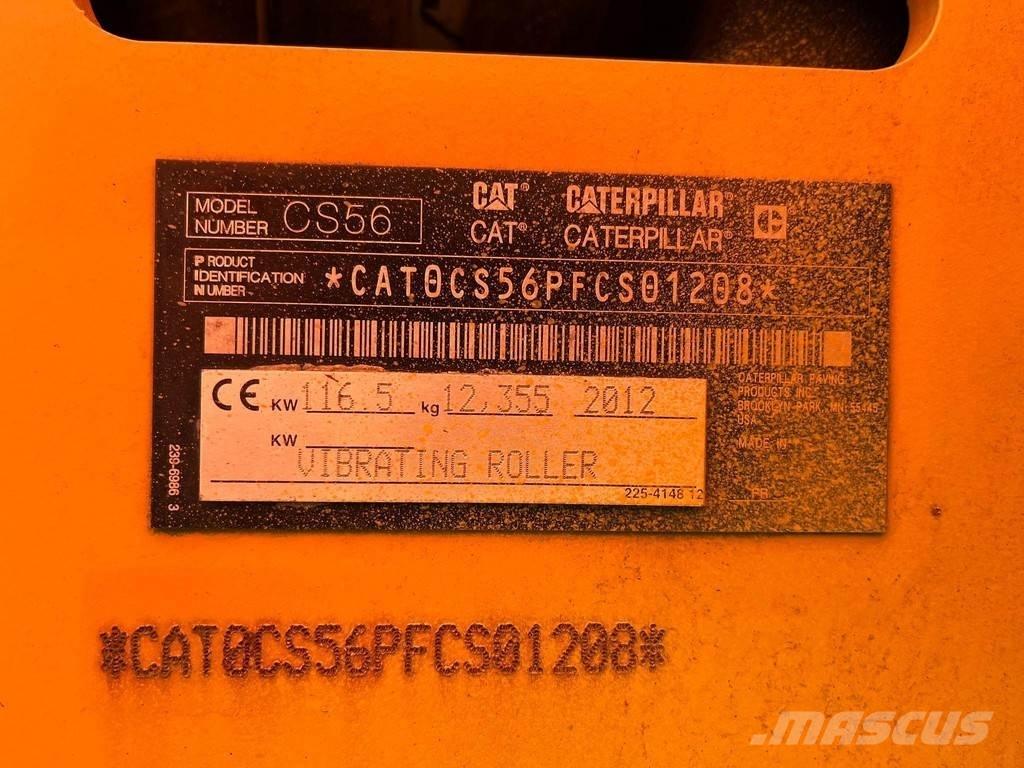CAT CS 56 AC 싱글 드럼 롤러