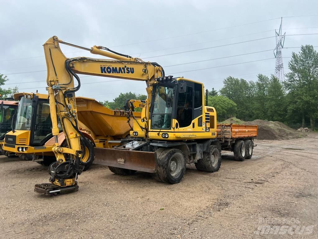 Komatsu PW 148  휠 굴삭기