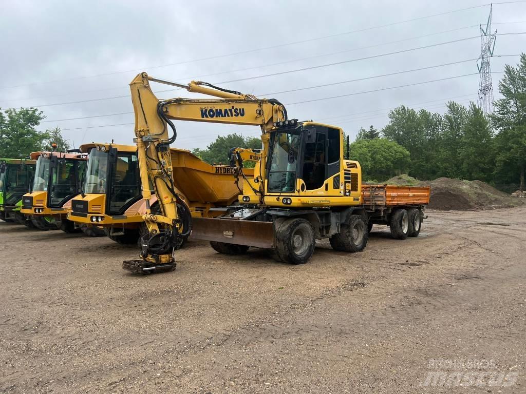 Komatsu PW 148  휠 굴삭기