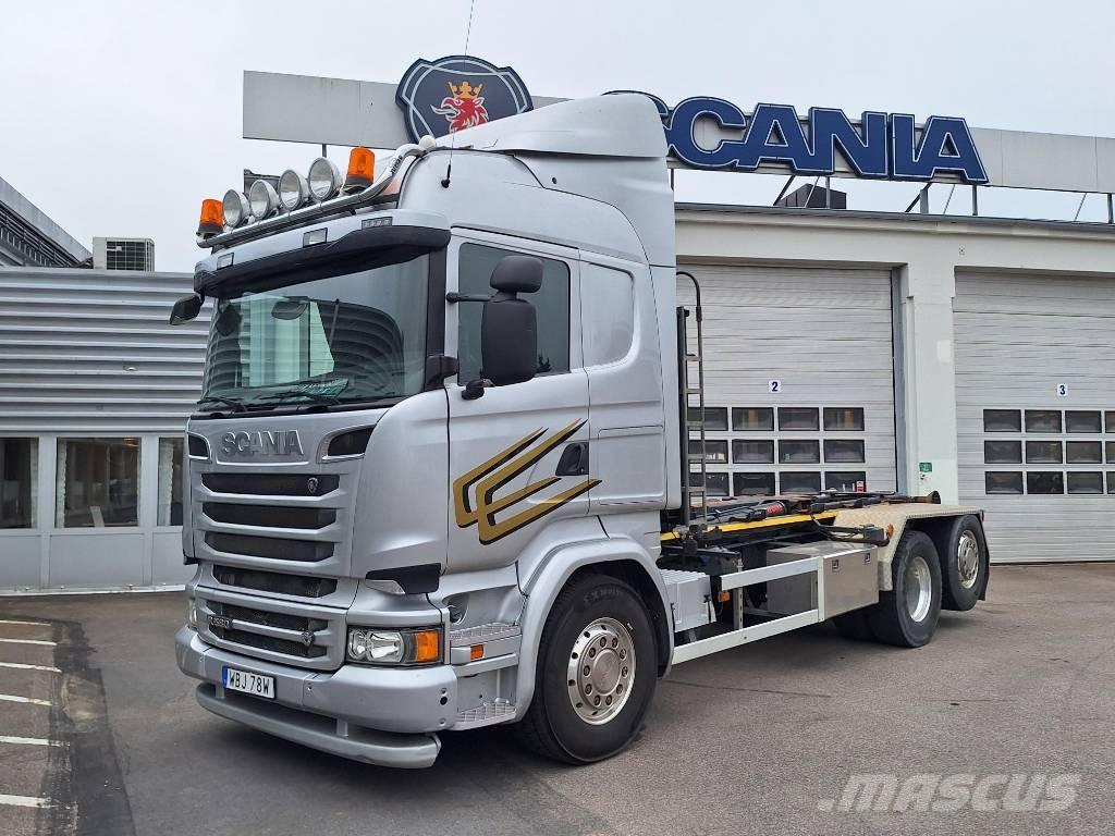 Scania R 580 LB 훅 리프트 트럭