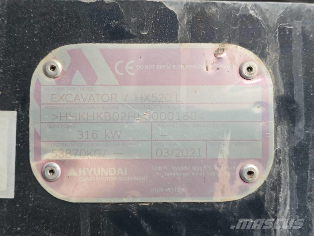 Hyundai HX 520 L 대형 굴삭기 29톤 이상