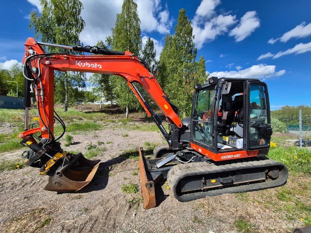 Kubota KX 080-4 중형굴삭기 7톤-28톤