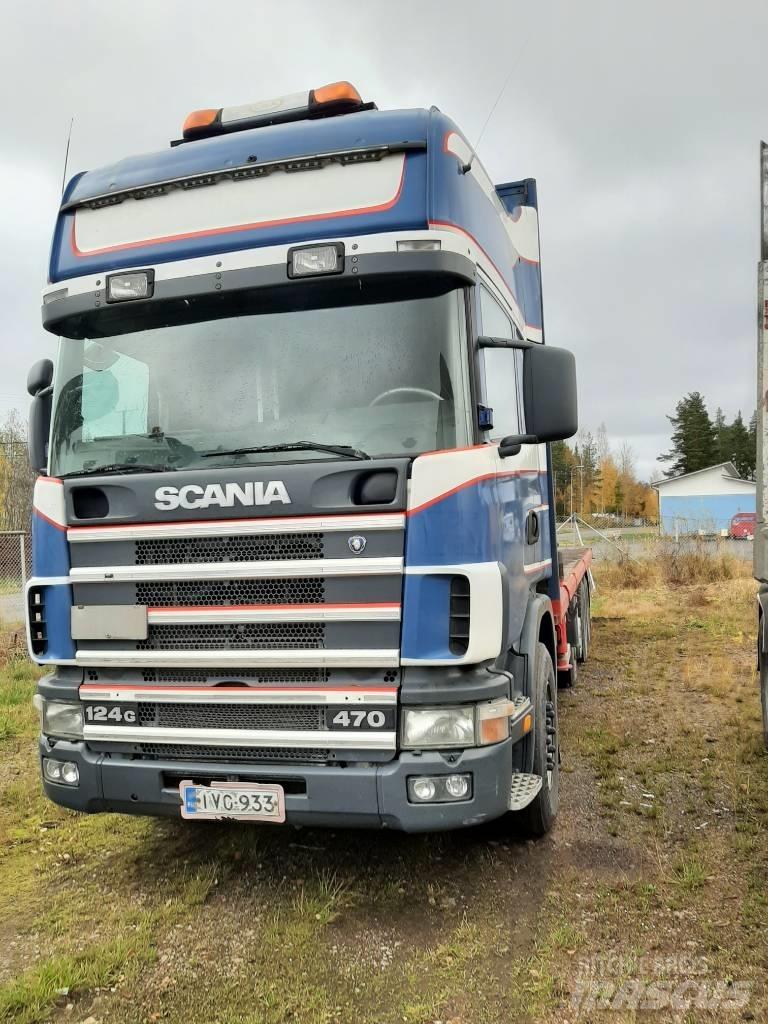 Scania R 124 크레인 트럭