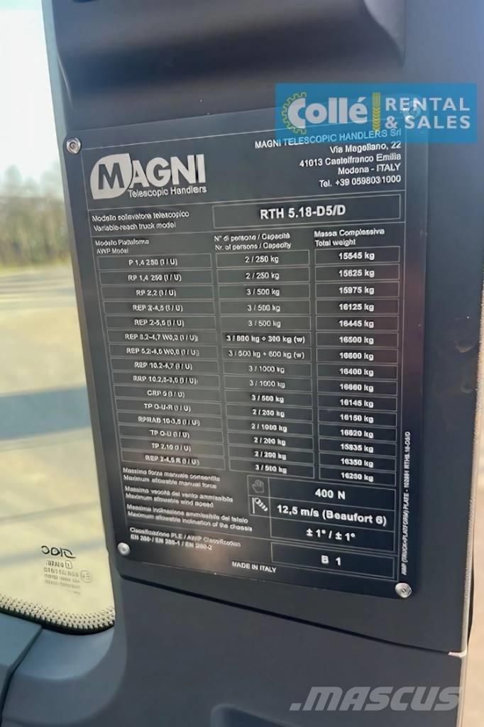 Magni RTH 5.18 | 2024 텔러 핸들러
