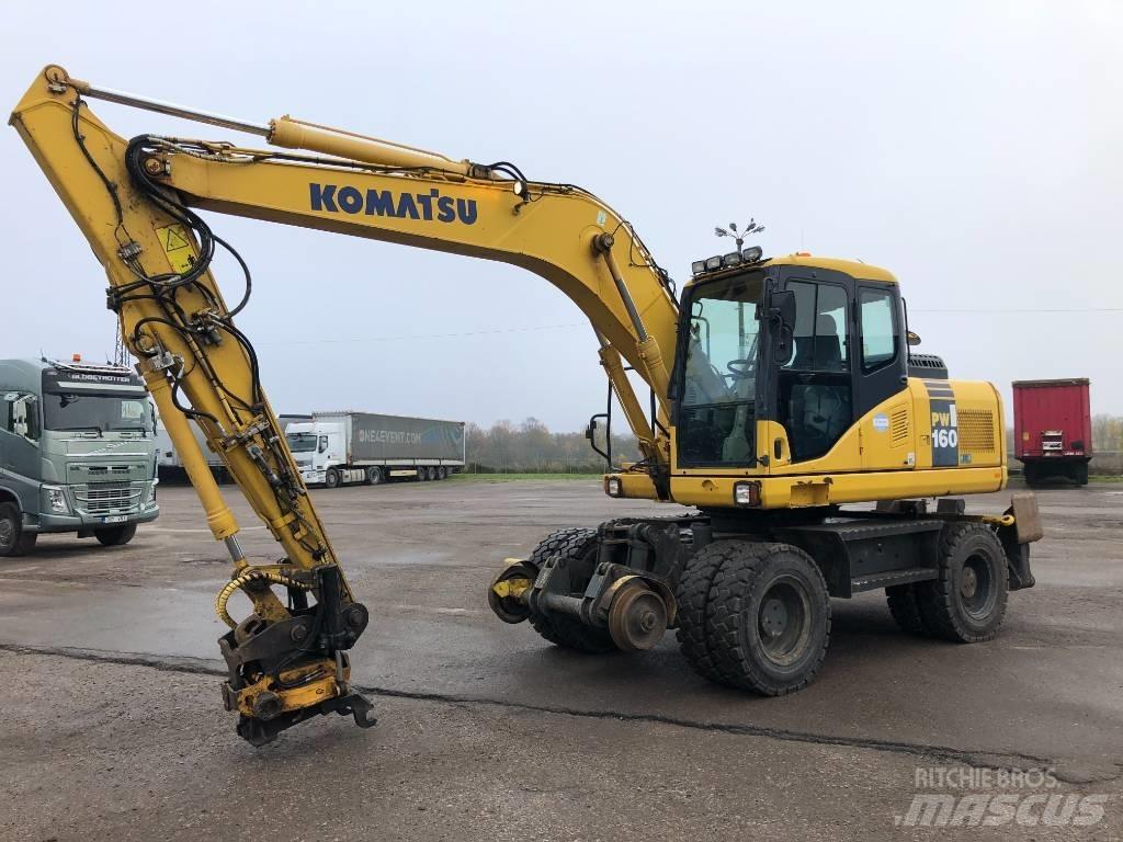 Komatsu PW160-7E0  휠 굴삭기