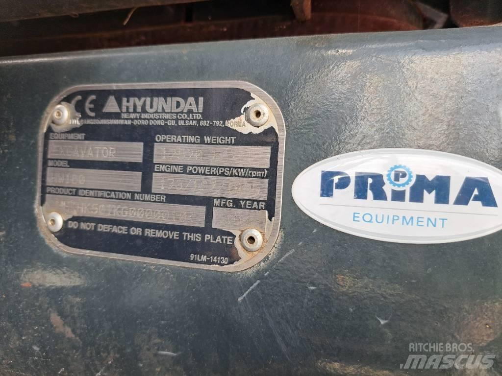 Hyundai HW160  휠 굴삭기