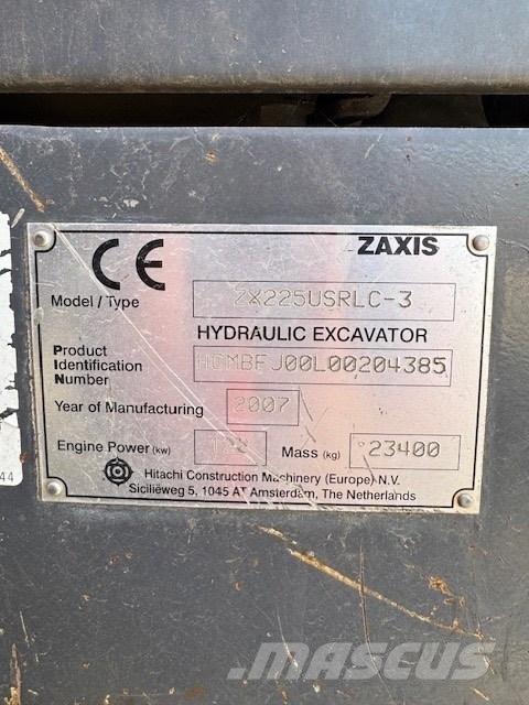 Hitachi ZX 225 대형 굴삭기 29톤 이상