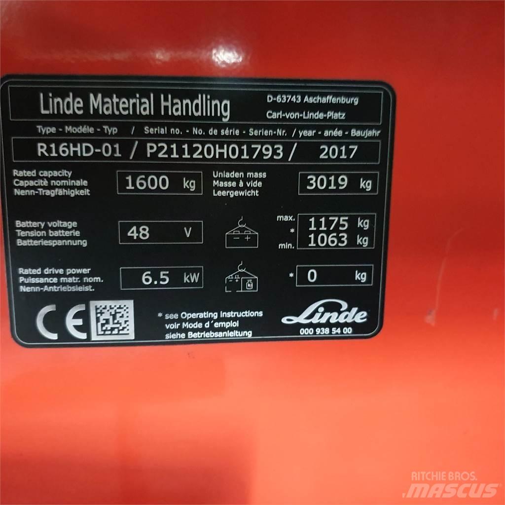 Linde R16HD 리치 트럭