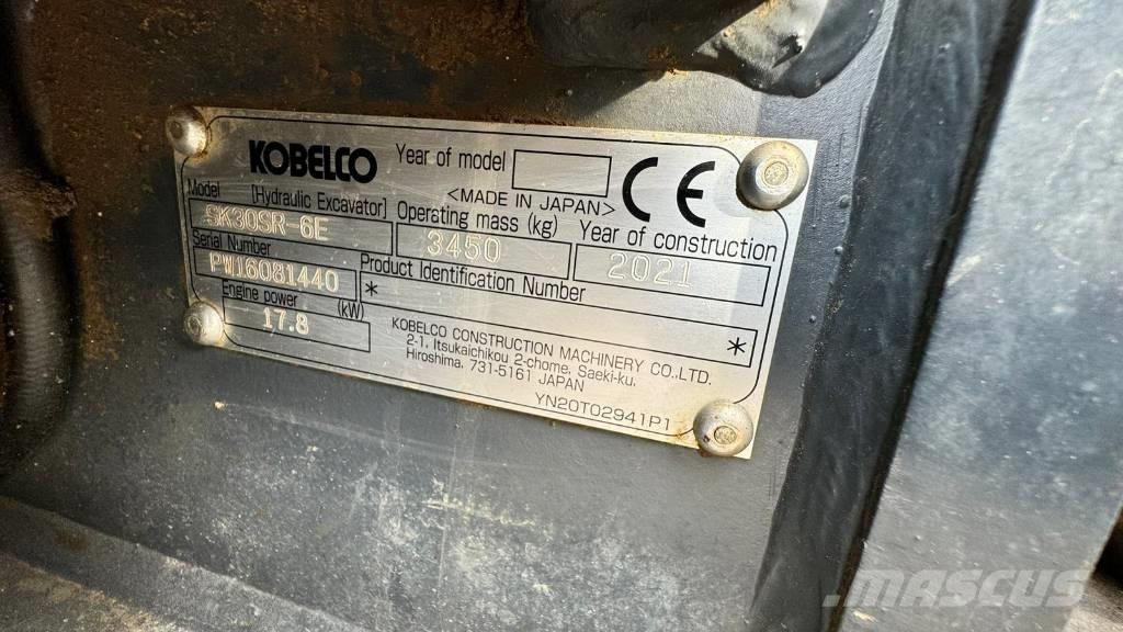 Kobelco SK 30 SR-6E 소형 굴삭기 7톤 미만
