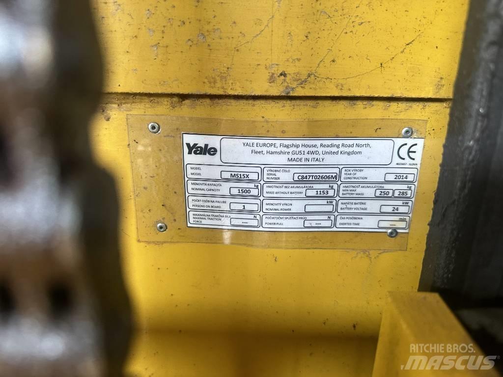 Yale ms15x 포크리프트