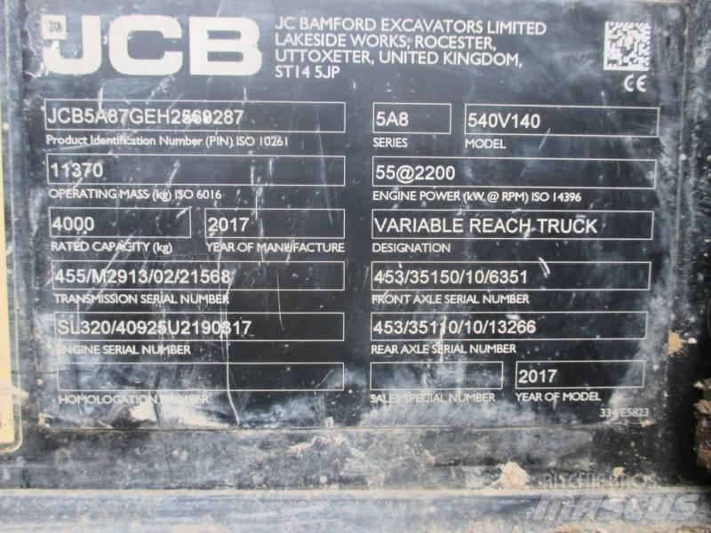 JCB 540-140 텔러 핸들러