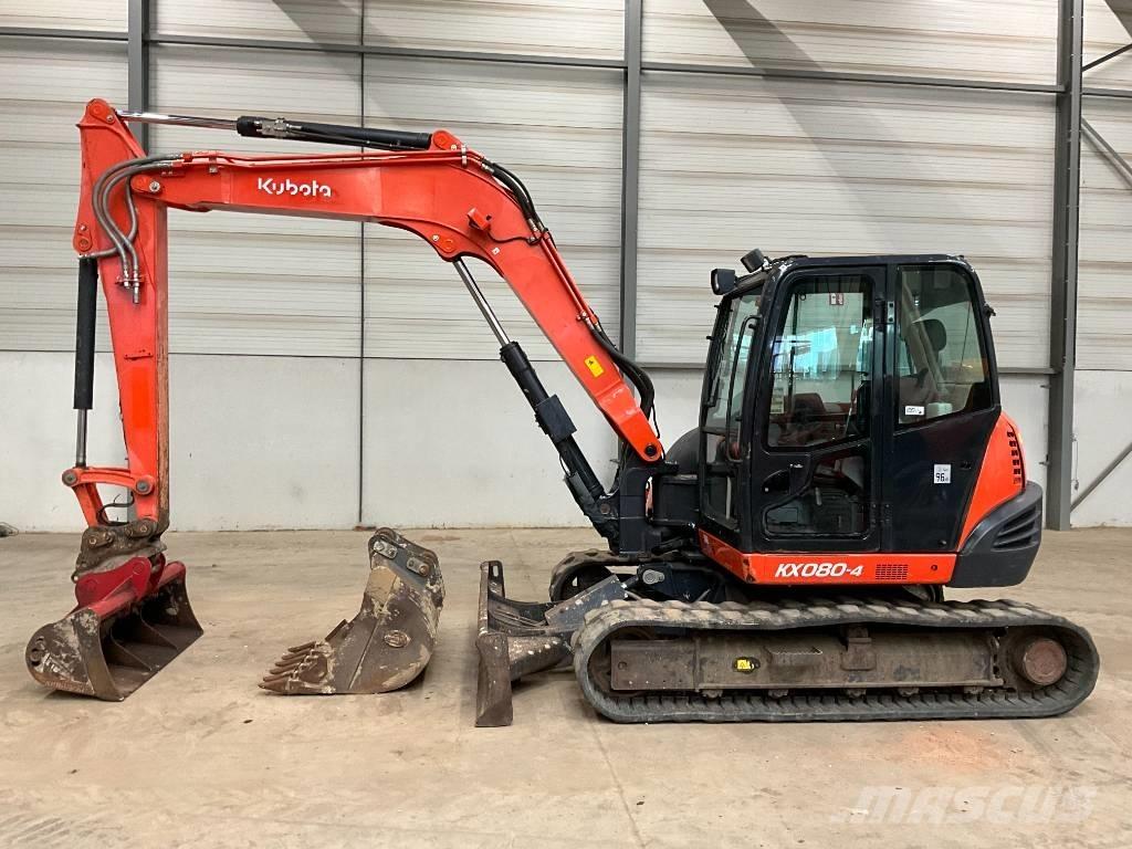 Kubota KX 080-4 중형굴삭기 7톤-28톤