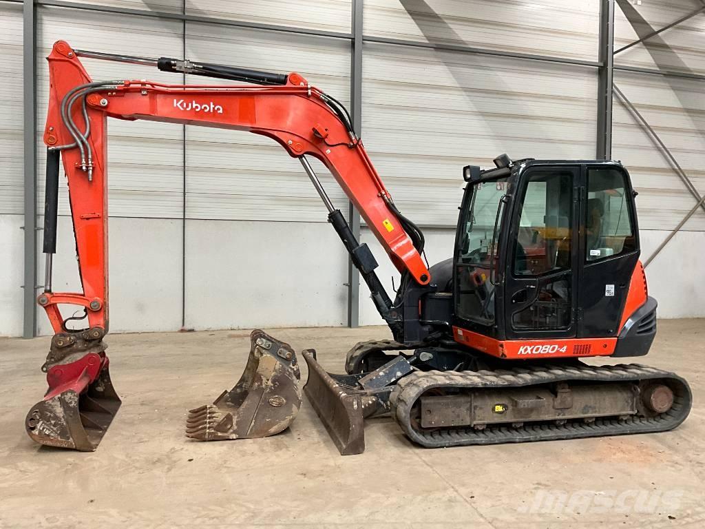 Kubota KX 080-4 중형굴삭기 7톤-28톤