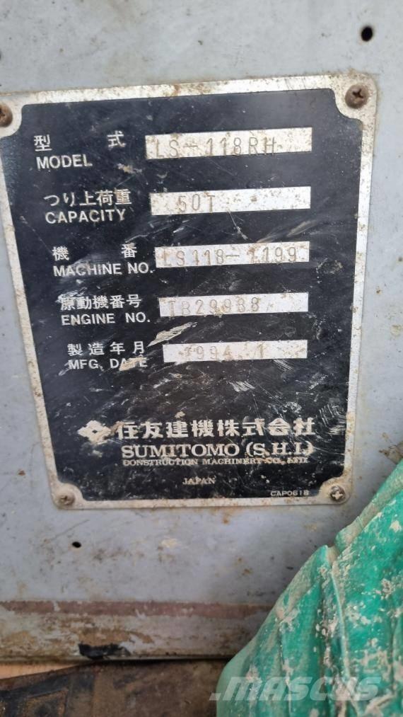Sumitomo LS118RH5 트랙 크레인