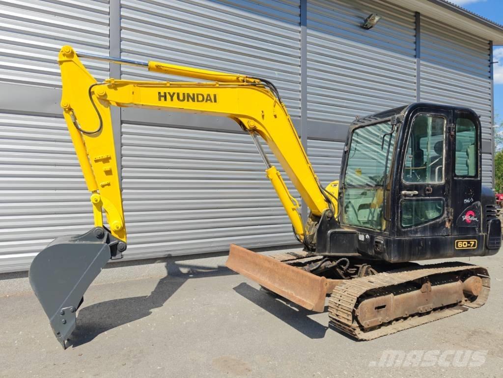 Hyundai R 60-7 소형 굴삭기 7톤 미만