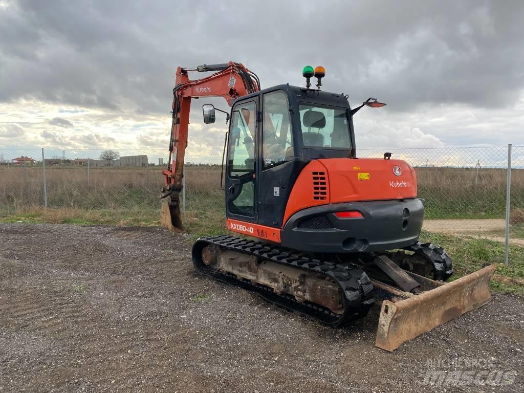 Kubota KX 080-4 중형굴삭기 7톤-28톤